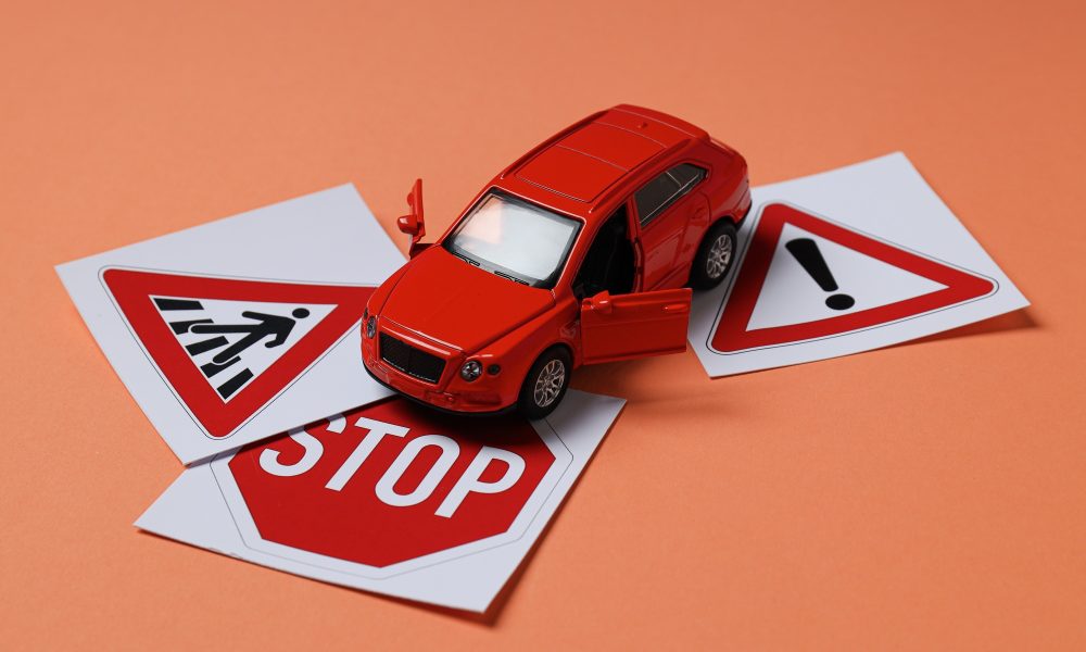 Driving school and driving lessons concept, education concept